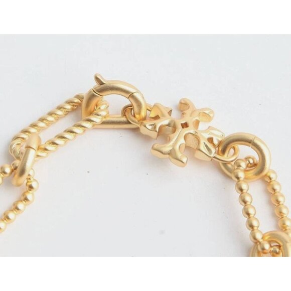 NEW! Tory Burch Gold Roxanne Chainlink Necklace AND Bracelet SET!!! - Picture 7 of 11